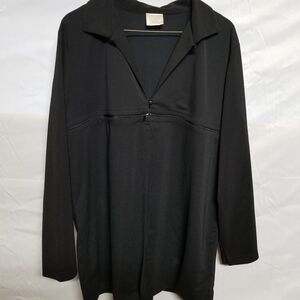 Style Studio Black Zip-Up Top